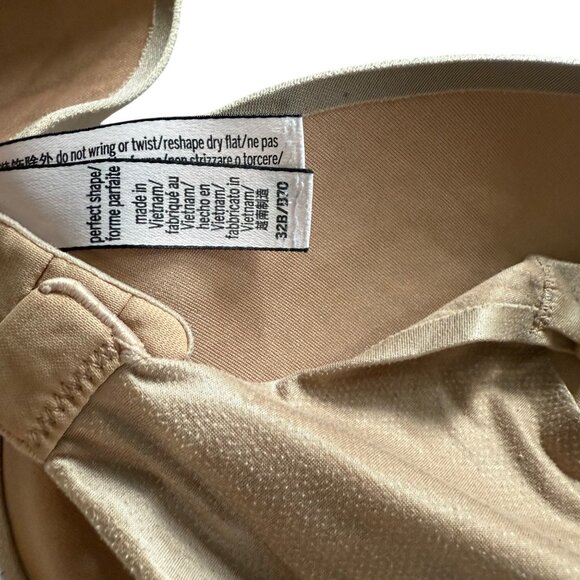 2 Victorias Secret Perfect Shape Lightly Lined Full Coverage Bras Beige Size 32B - Picture 7 of 8